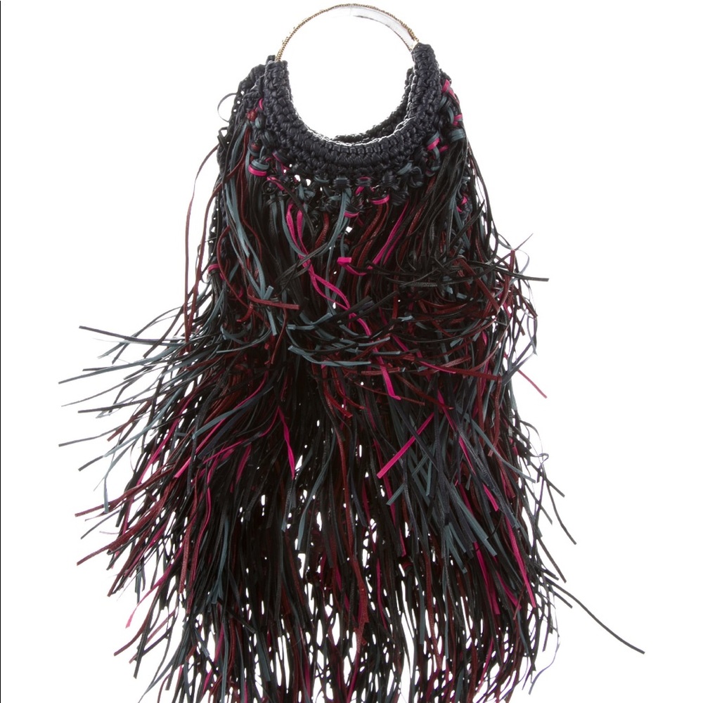 SOLD Christian Dior 2018 Fringe Mini Net Bag NWT